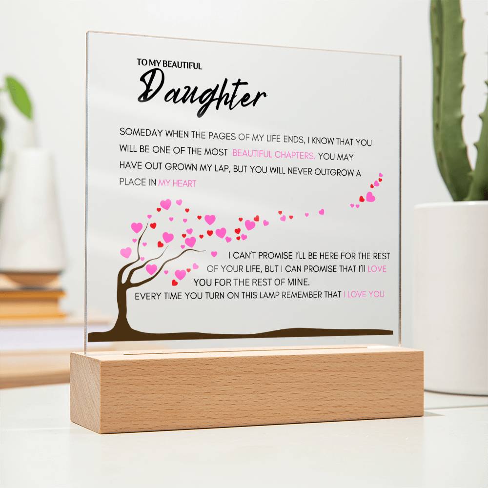 Unique Acrylic Plaque For Daughter