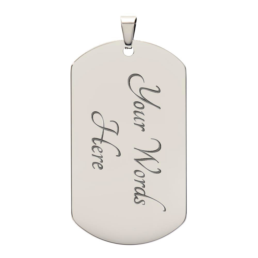 Dog Tag Necklace For Him