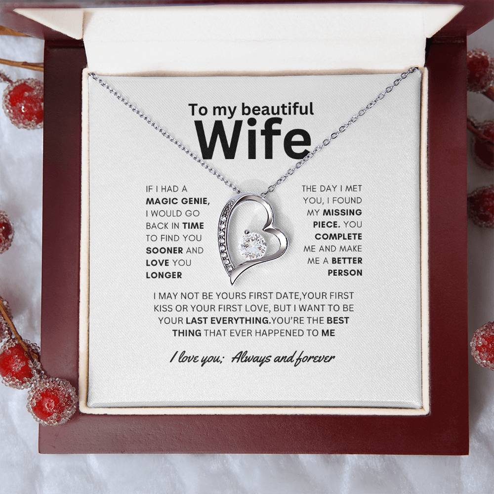 Dazzling Forever Love Necklace To Wife