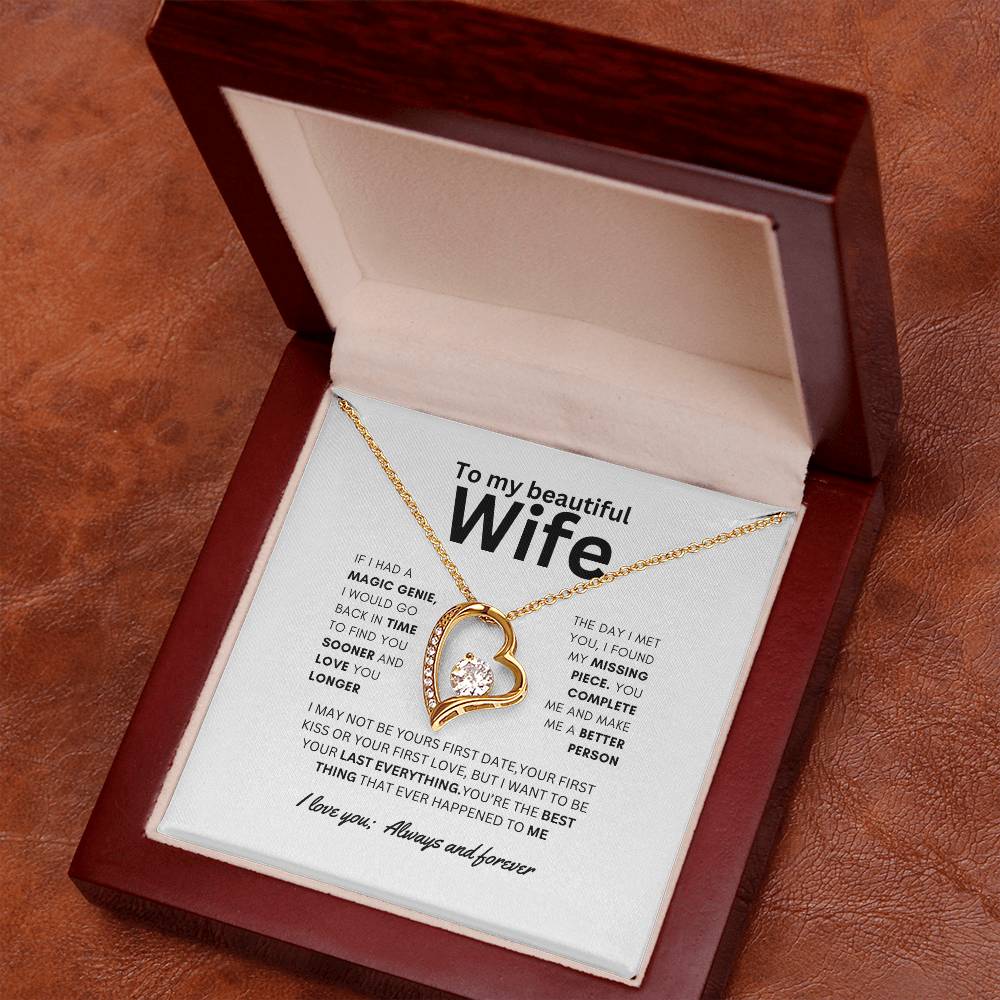 Dazzling Forever Love Necklace To Wife