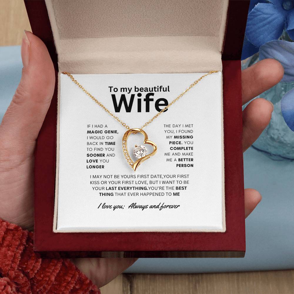 Dazzling Forever Love Necklace To Wife