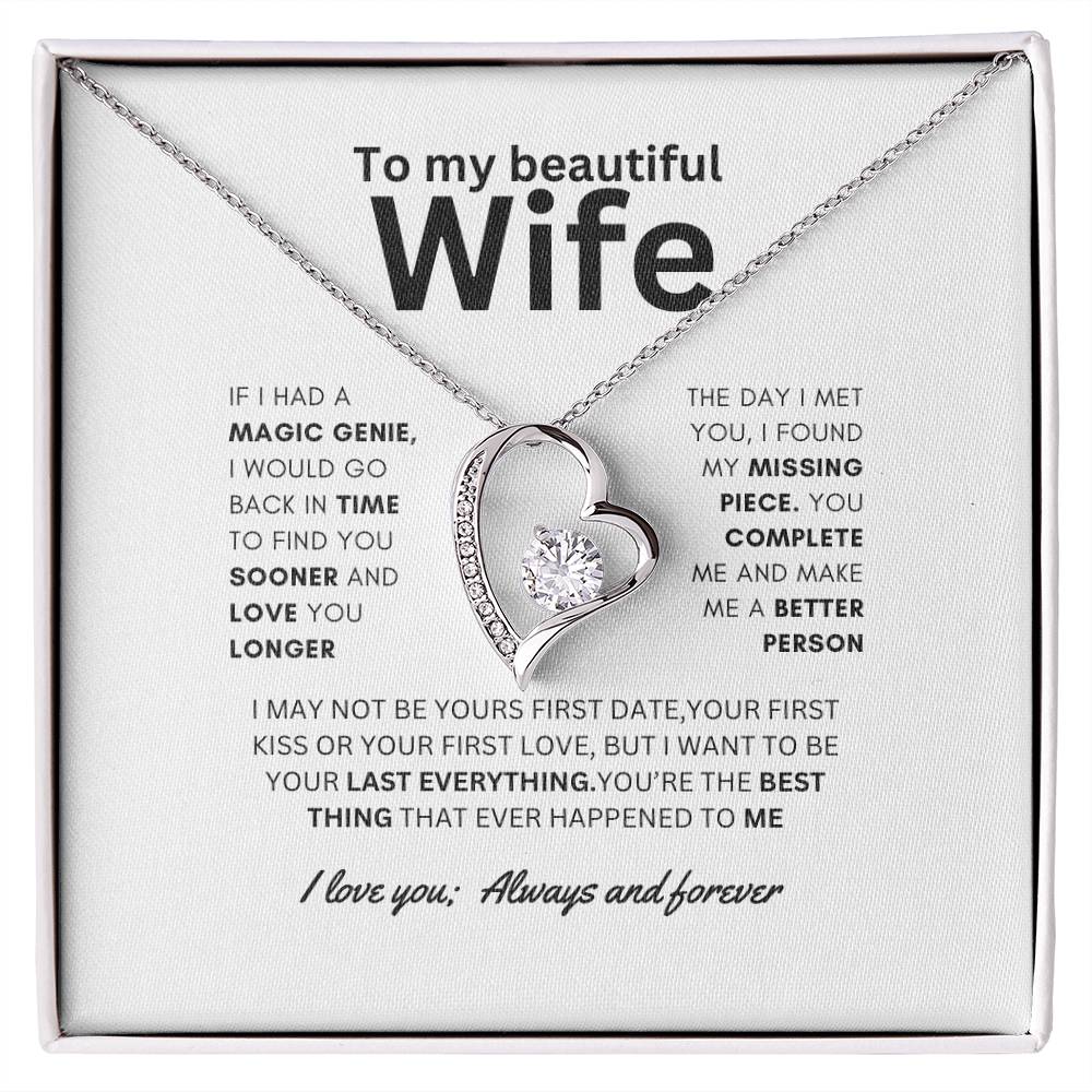 Dazzling Forever Love Necklace To Wife