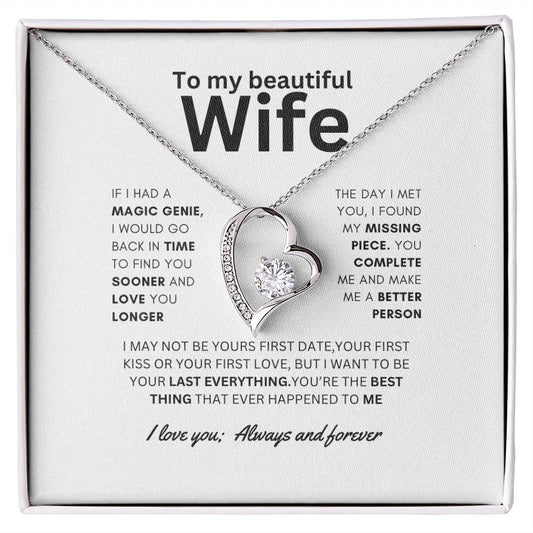 Dazzling Forever Love Necklace To Wife