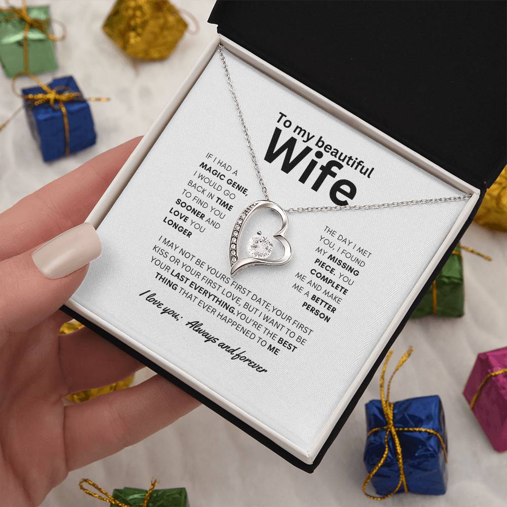 Dazzling Forever Love Necklace To Wife