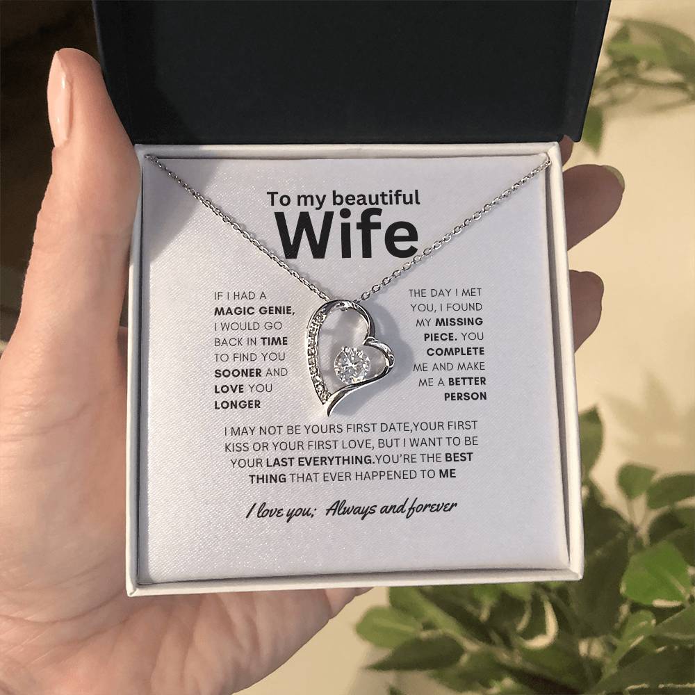 Dazzling Forever Love Necklace To Wife