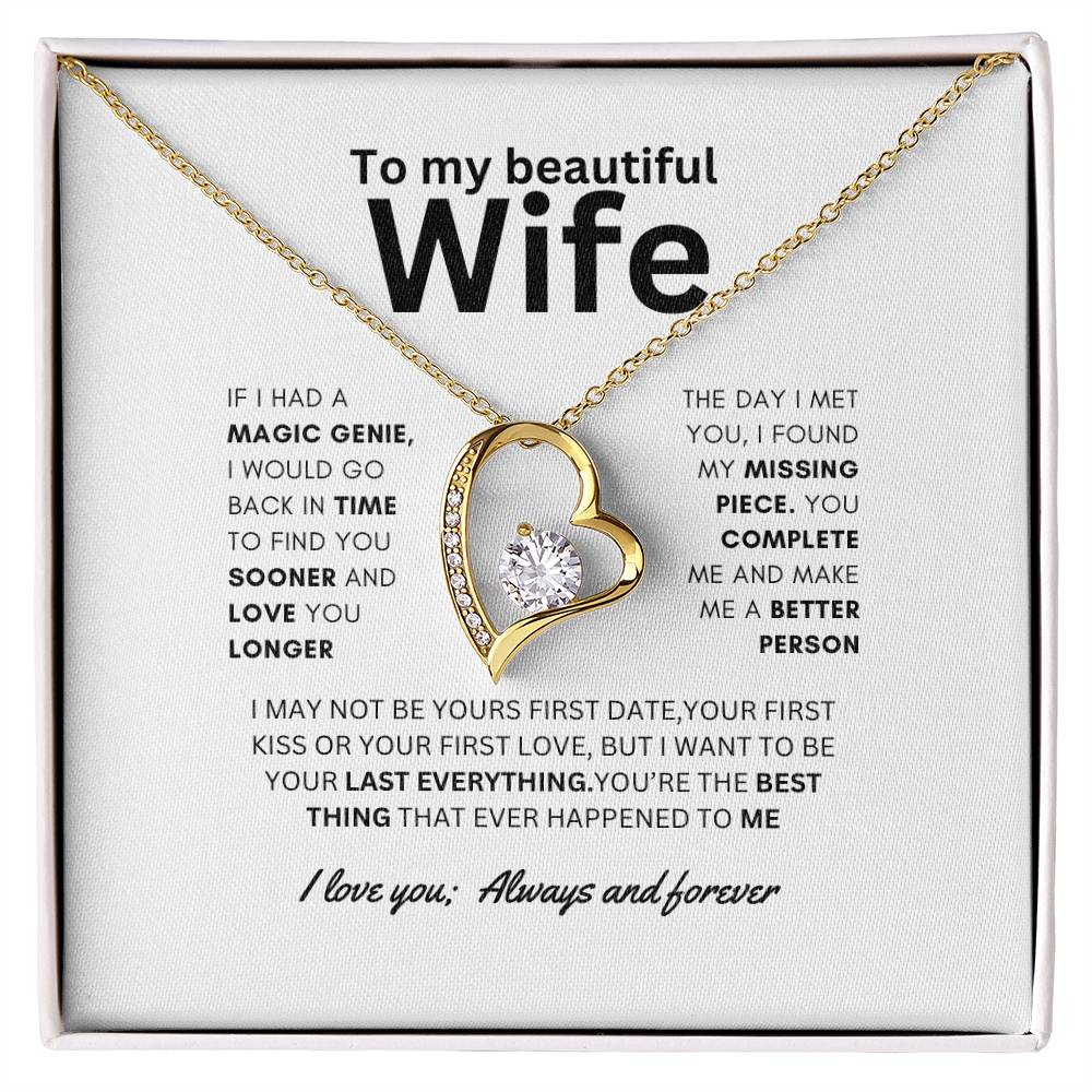 Dazzling Forever Love Necklace To Wife