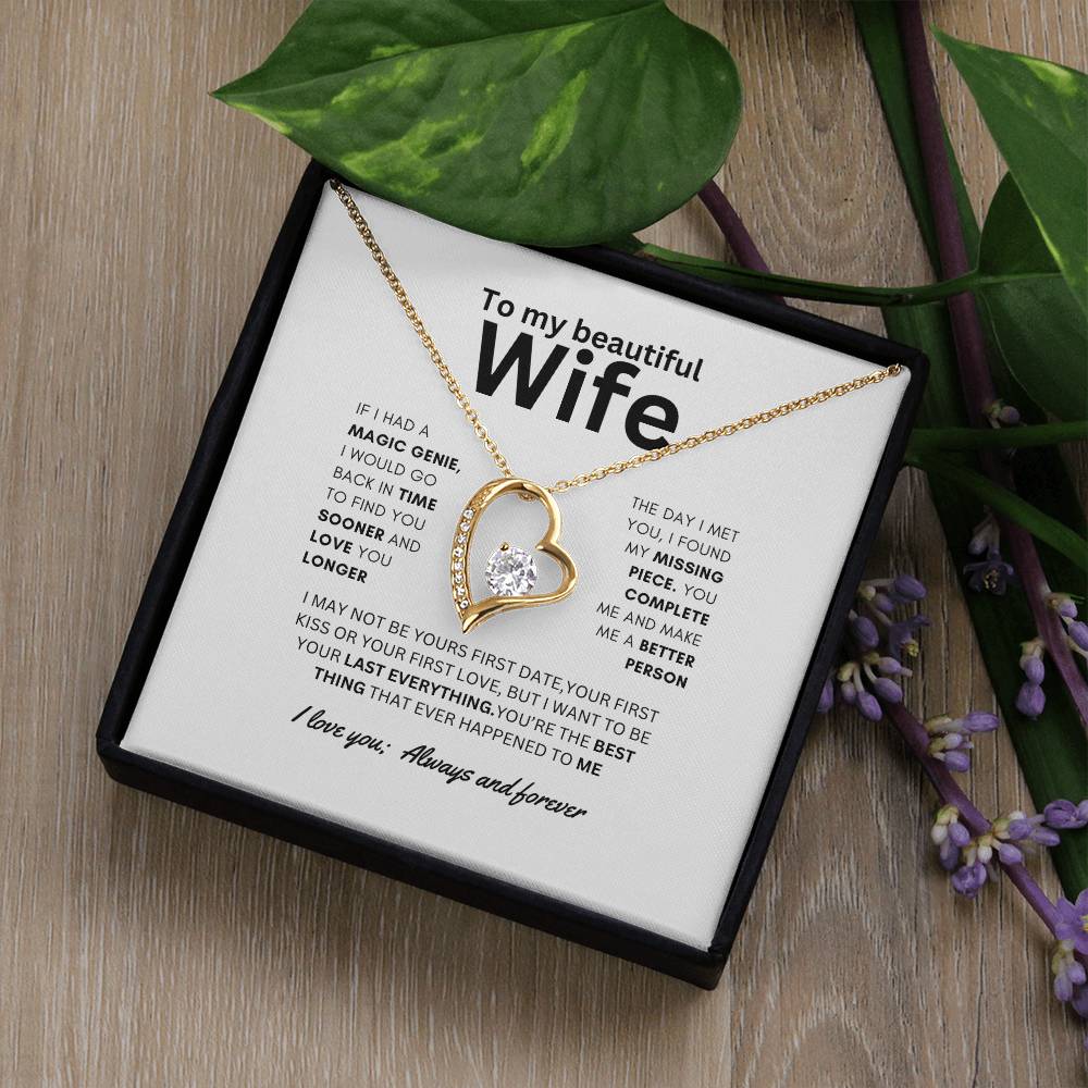 Dazzling Forever Love Necklace To Wife