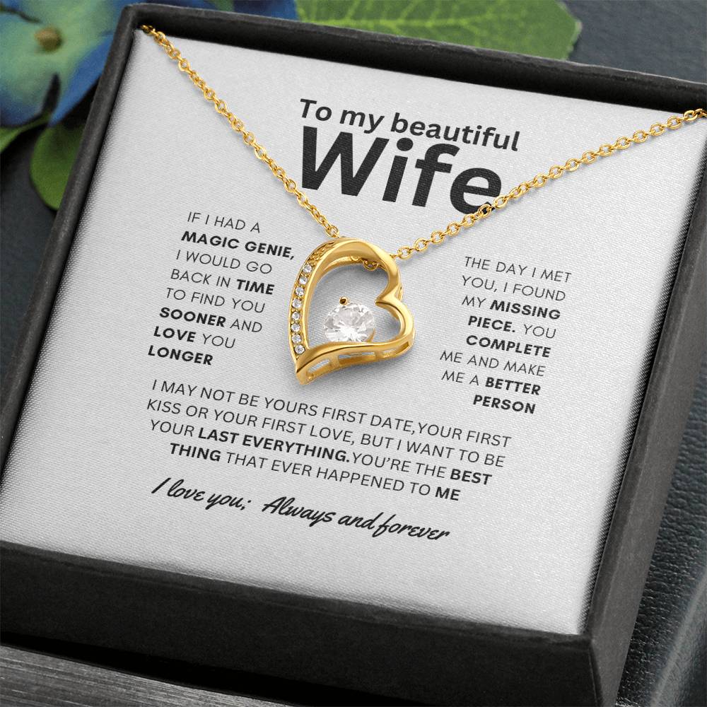 Dazzling Forever Love Necklace To Wife